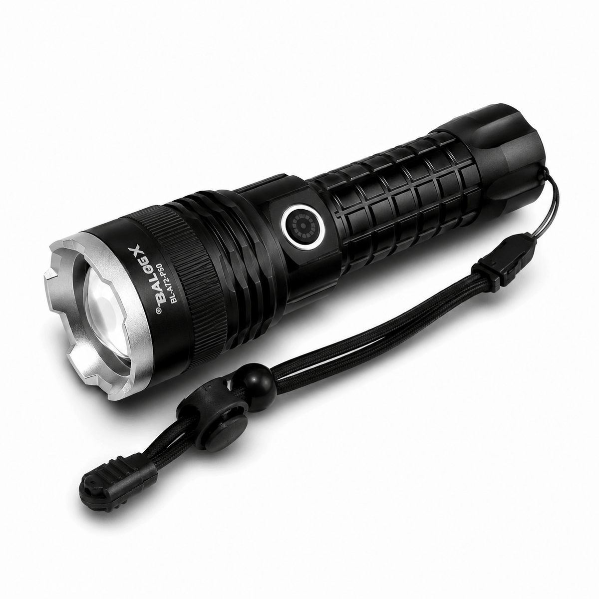 Мощен LED фенер X-BALOG P50 с акумулатор и USB зареждане – 17 см