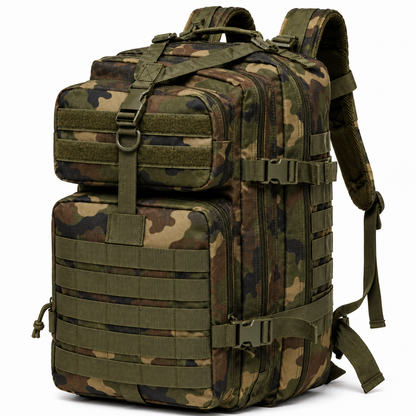 Taktický batoh 45L BlackAirsoft Ranger, s vlajkou na suchý zip 900D