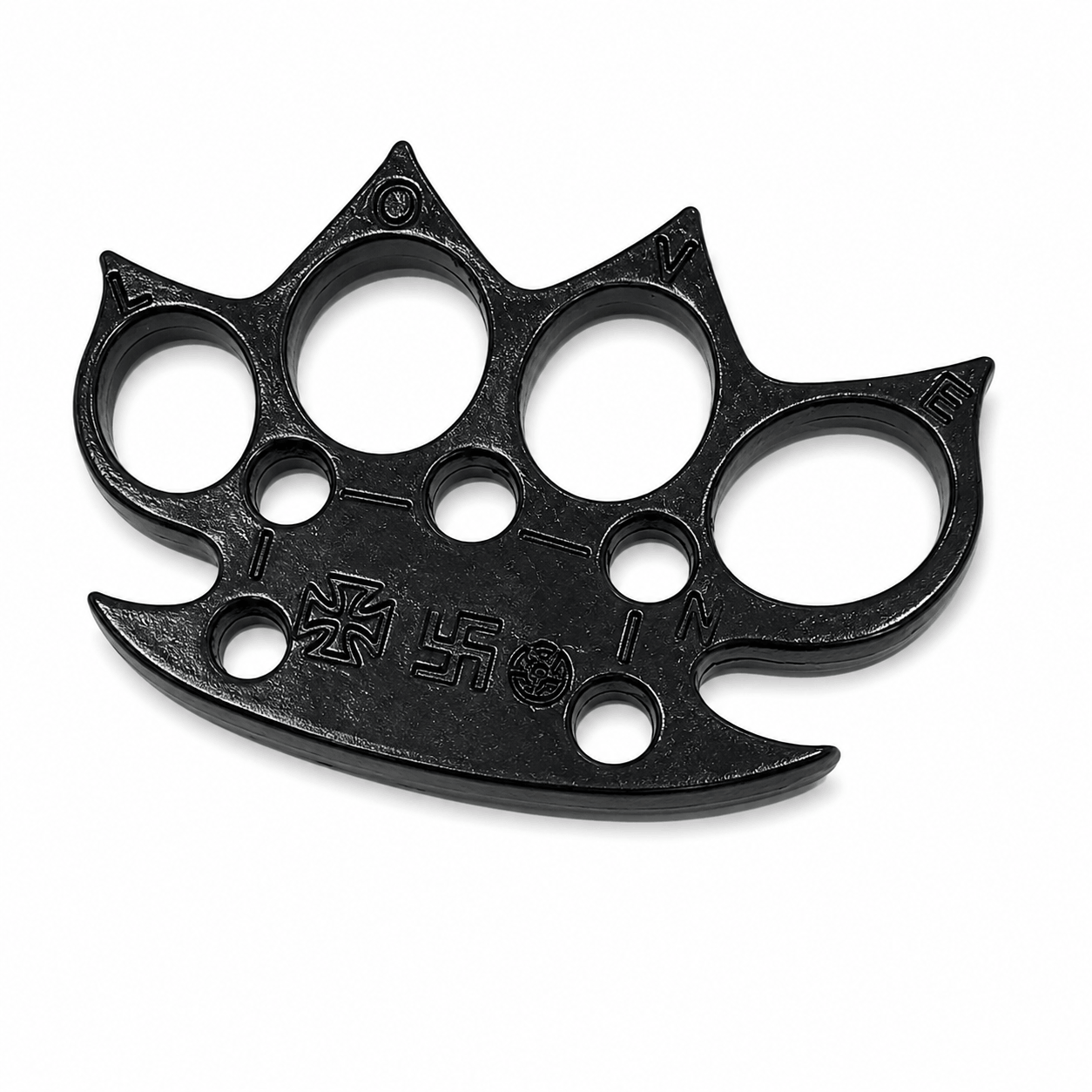 Черен метален бокс BlackAirsoft IRON FANG с 4 шипа