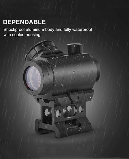 Viseur collimator (viseur rapide) BlackAirsoft FALCON 2MOA 1x25 mm avec 11 niveaux de luminosité