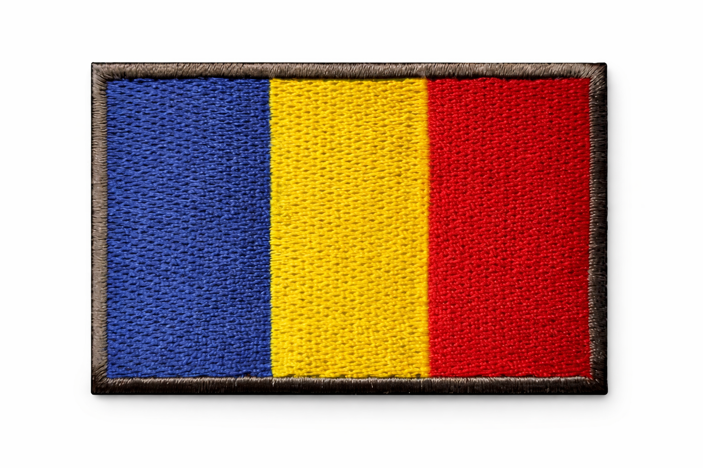 🎁 Бродирана нашивка велкро 5х8 см - румънско знаме (100% off)