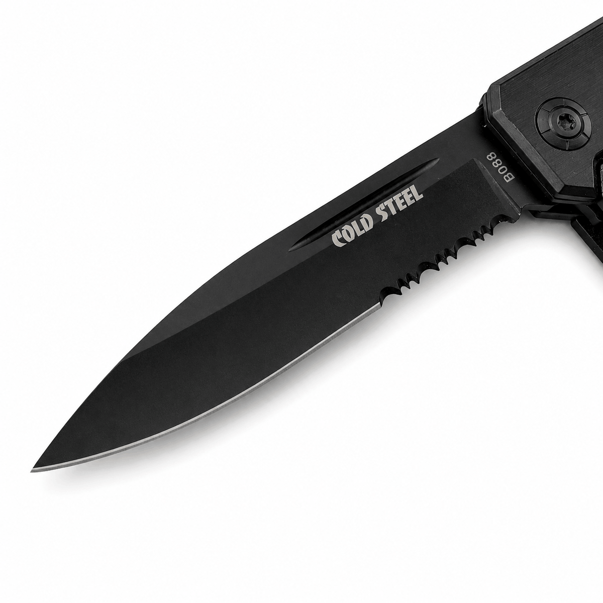 Сгъваем нож тип бокс Cold Steel 1+1 с частично серетирано острие