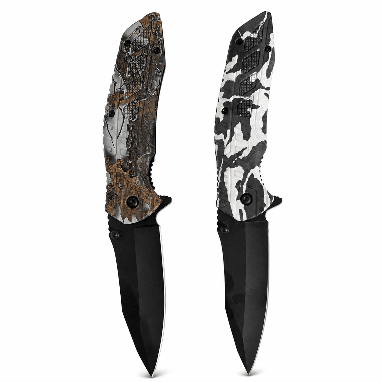 Сгъваем нож WILD CAMO с ферородна запалка – 21 см