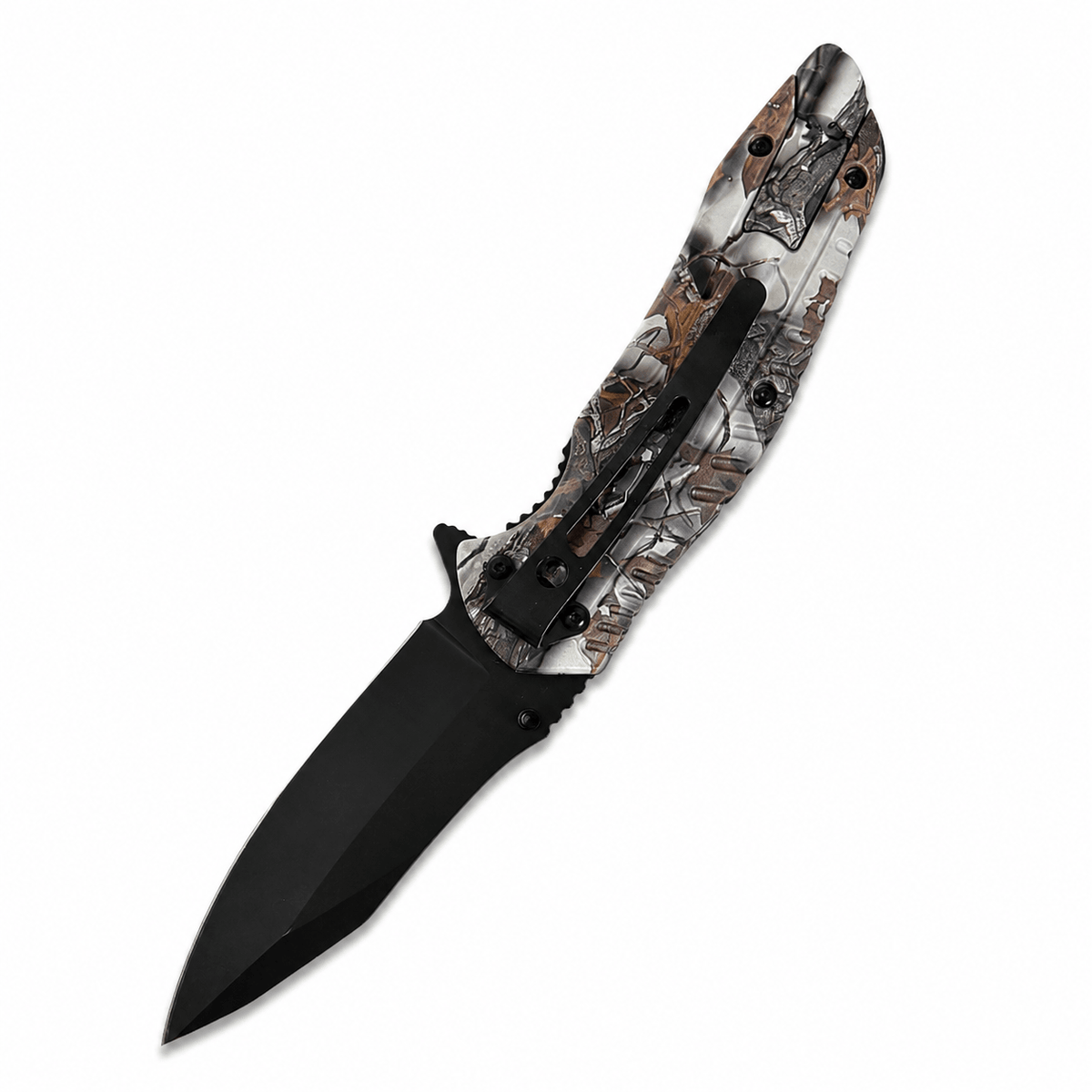 Сгъваем нож WILD CAMO с ферородна запалка – 21 см