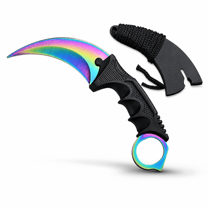 Μαχαίρι καραμπίτ Rainbow 21 εκ. με προστατευτική θήκη