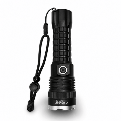 Мощен LED фенер X-BALOG P50 с акумулатор и USB зареждане – 17 см
