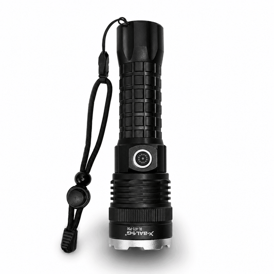 Мощен LED фенер X-BALOG P50 с акумулатор и USB зареждане – 17 см