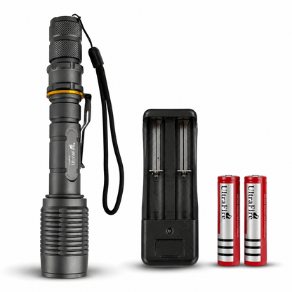 UltraFire LED фенер – комплект с 2 батерии и зарядно